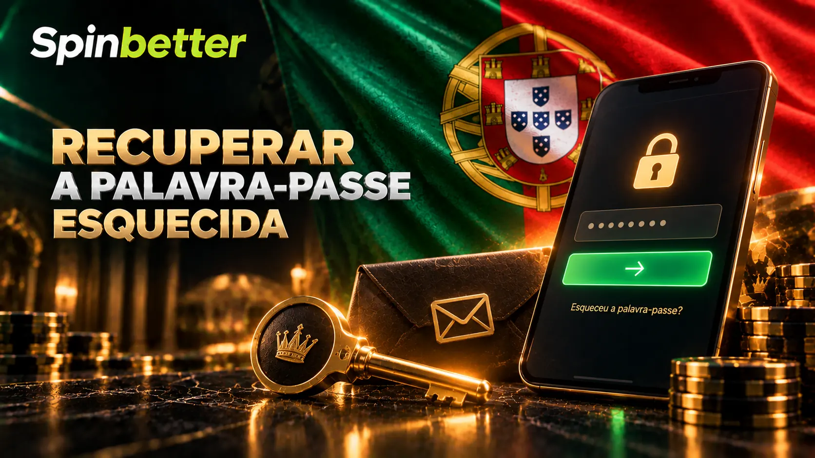 Recuperação da palavra-passe esquecida na conta SpinBetter