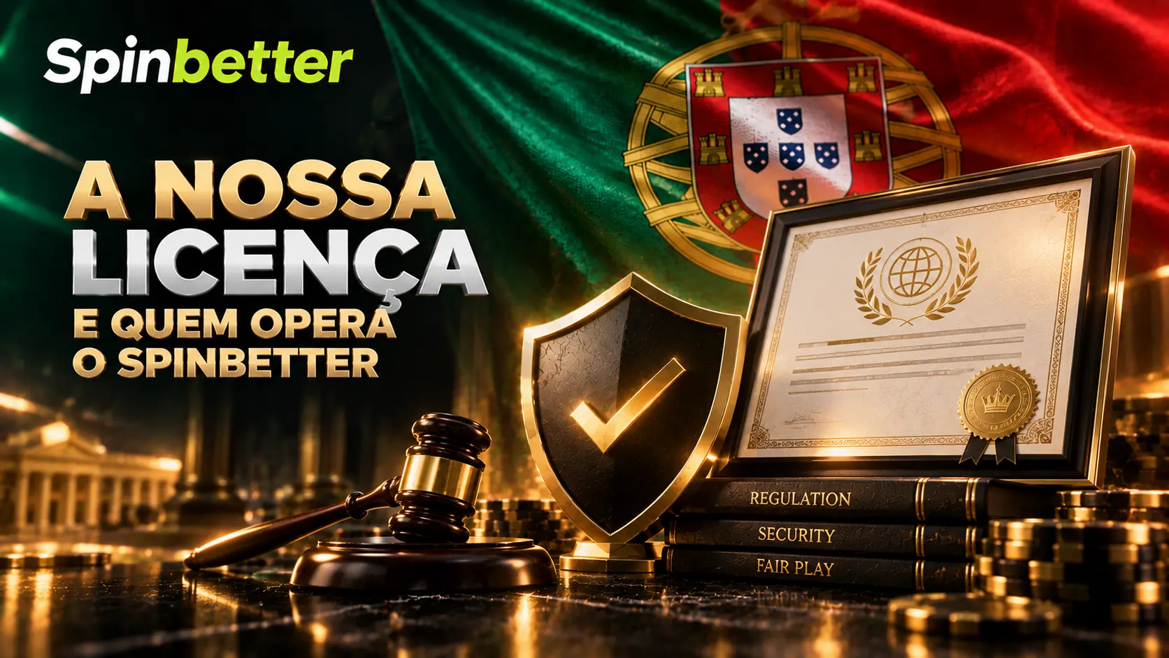 Licença de Curaçao e entidade que opera o casino SpinBetter em Portugal